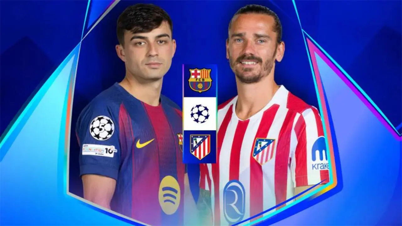 موعد والقنوات الناقلة لمباراة برشلونة وأتلتيكو مدريد اليوم في دوري أبطال أوروبا.. والمعلق